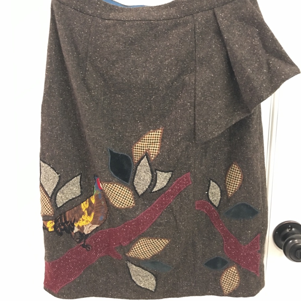 Anthropologie High waist tweed skirt size 8